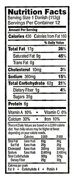 National Brand Cloverhill Cheese Danish Pastries, 4 Oz, Box Of 12 Pastries