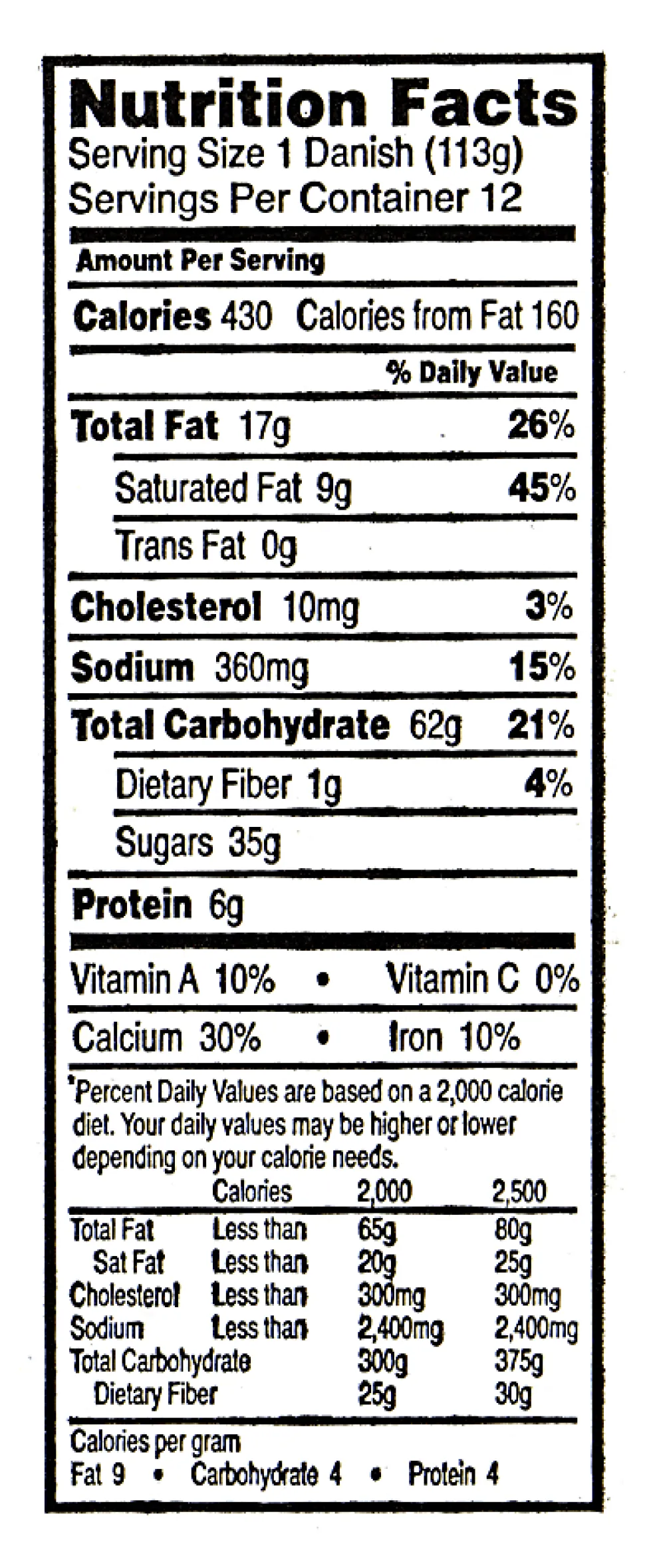 National Brand Cloverhill Cheese Danish Pastries, 4 Oz, Box Of 12 Pastries