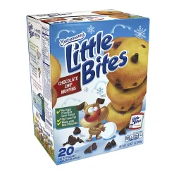 National Brand Entenmann's Little Bites Chocolate Chip Muffins, Pack Of 20 Pouches