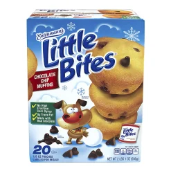 National Brand Entenmann's Little Bites Chocolate Chip Muffins, Pack Of 20 Pouches