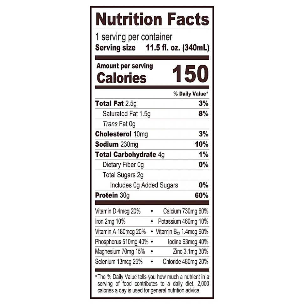 National Brand FAIRLIFE High Protein Chocolate Nutrition Shakes, 11.5 Oz, Pack Of 12 Shakes