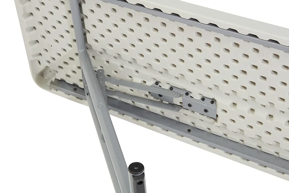 National Public Seating BT Series Folding Table, 29-1/2”H x 18”W x 60”D, Gray/Speckled Gray