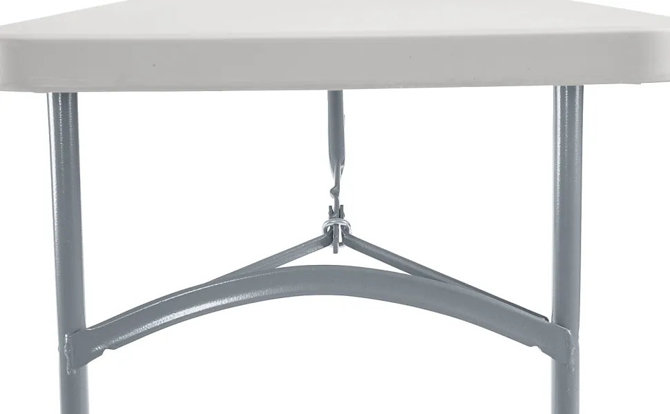 National Public Seating® BT Series Heavy-Duty Folding Table, 24" x 48", Speckled Gray