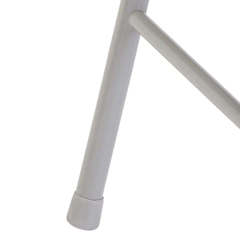 National Public Seating Commercialine 950 Series Vinyl Upholstered Folding Chairs, Gray, Set Of 4 Chairs