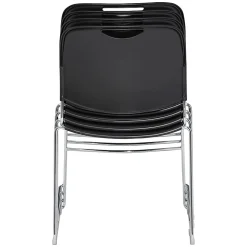 National Public Seating Hi-Tech Plastic Seat, Stacking Chair, 17 1/2