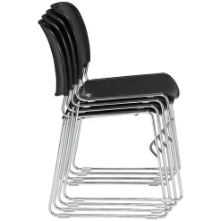 National Public Seating Hi-Tech Plastic Seat, Stacking Chair, 17 1/2