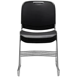 National Public Seating Hi-Tech Plastic Seat, Stacking Chair, 17 1/2