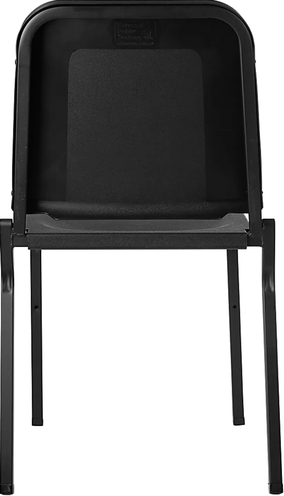 National Public Seating Melody Stackable Music Chairs, Black, Set Of 2