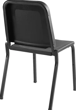 National Public Seating Melody Stackable Music Chairs, Black, Set Of 2