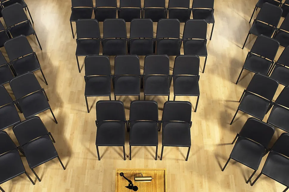 National Public Seating Melody Stackable Music Chairs, Black, Set Of 2