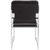 National Public Seating 8600 Padded Signature Stack Chairs, Black/Chrome, Set Of 2 Chairs