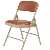 National Public Seating Series 1200 Folding Chairs, Brown/Beige, Set Of 4 Chairs