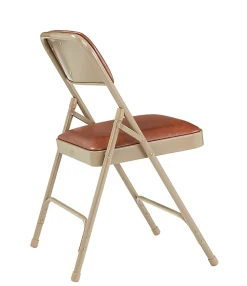 National Public Seating Series 1200 Folding Chairs, Brown/Beige, Set Of 4 Chairs