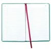 National® Sewn Canvas Account Book, 12 1/8" x 7 5/8", 50% Recycled, Green, 35 Lines Per Page, Book Of 500 Pages