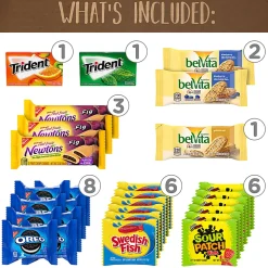 National Snacks And Treats Variety Care Package, Assorted Flavors