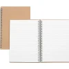 Nature Saver Hardcover Twin Wire Notebooks - 8 1/4" x 5 7/8" Sheet Size - 80 Sheets - Wire Bound - 0.25" Ruled - Ruled - 22 lb Basis Weight - 20205