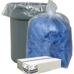 Nature Saver® Trash Bags, 1.5mil, 55 Gallon, 30% Recycled, Box Of 100