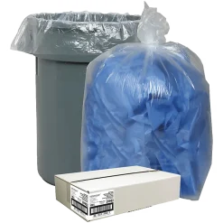 Nature Saver® Trash Bags, 1.5mil, 55 Gallon, 30% Recycled, Box Of 100
