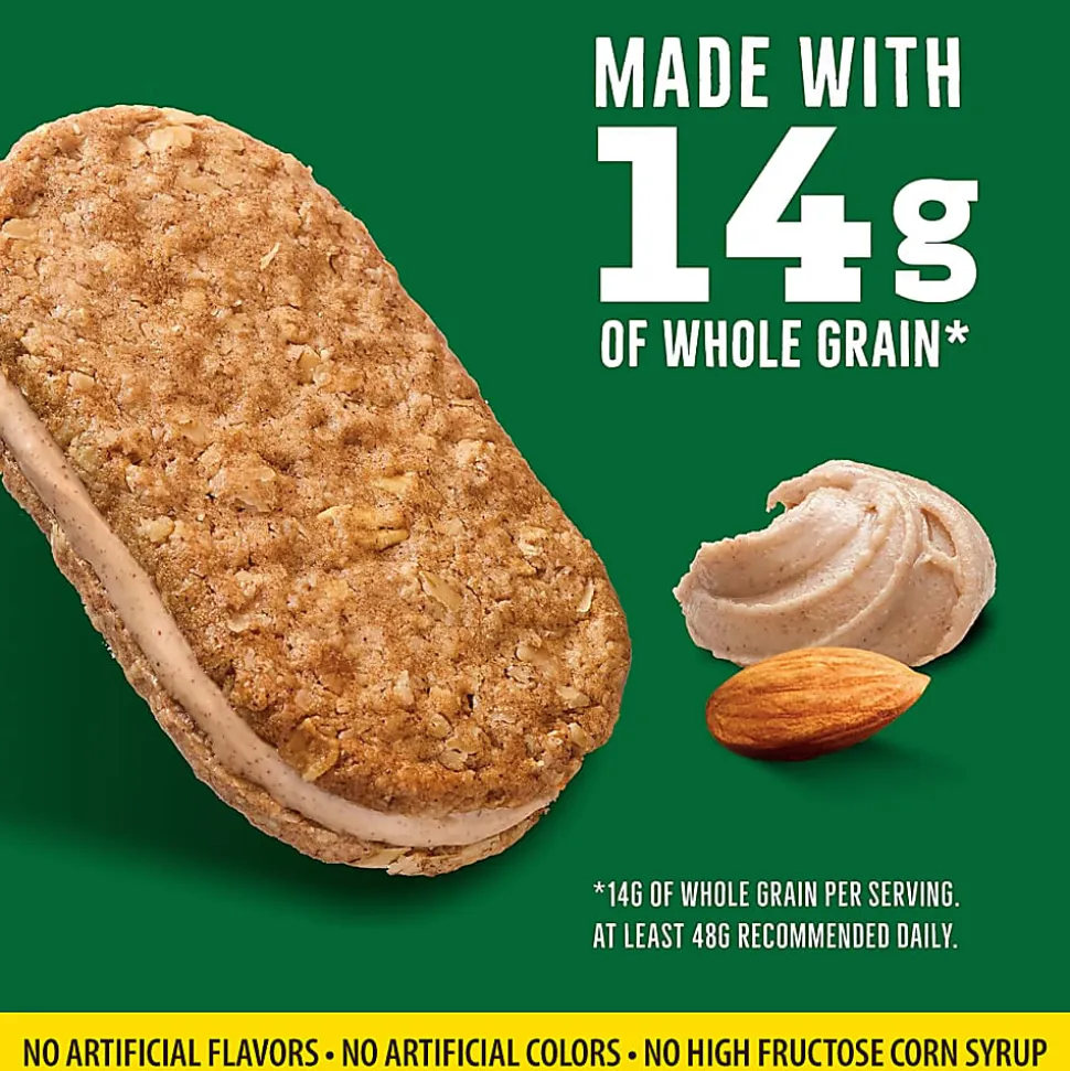 NATURE VALLEY Biscuit Sandwich with Almond Butter, 1.35 oz, 30 Count