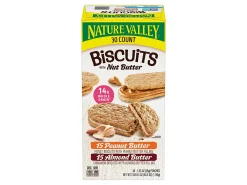 NATURE VALLEY Biscuit Sandwich with Almond Butter, 1.35 oz, 30 Count