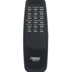Naxa NPB-273 Radio/CD Player/Cassette Recorder Boombox - 1x Disc - 20 W Integrated Stereo Speaker - Black - EPB3002