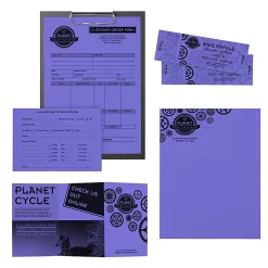 Neenah® Astrobrights® Bright Color Copy Paper, Venus Violet, Letter (8.5