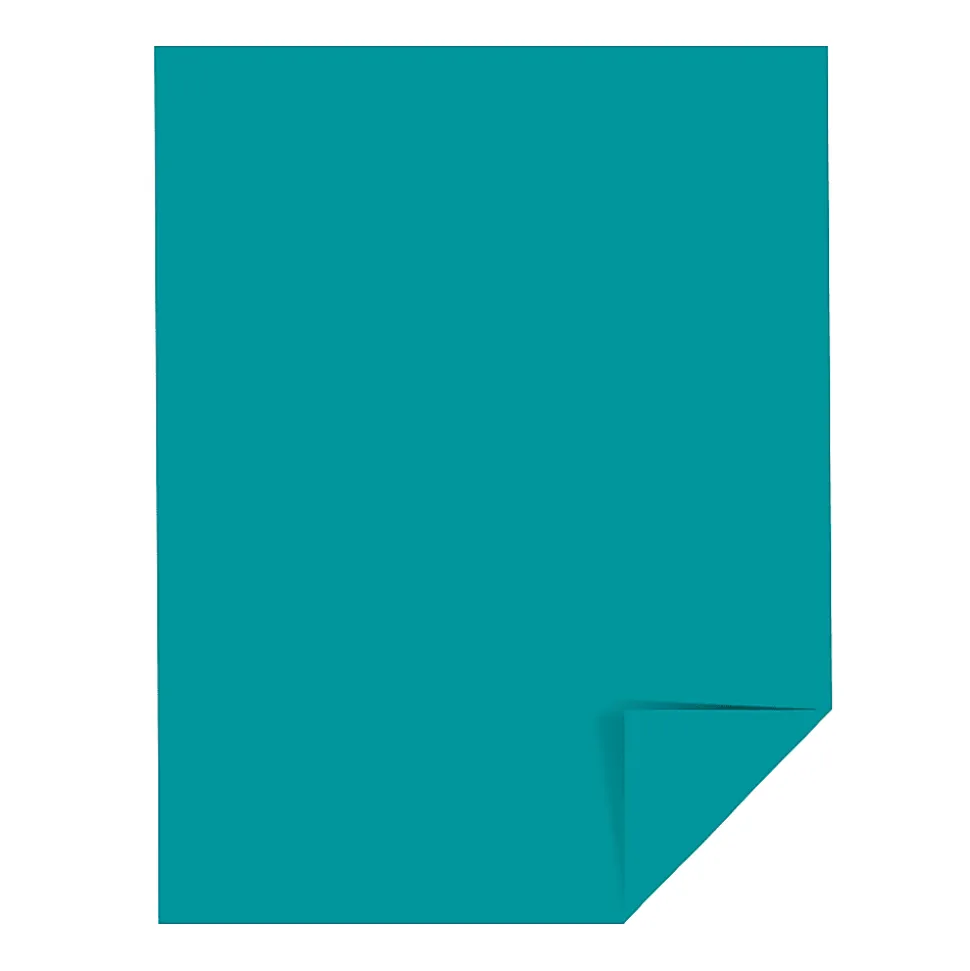 Neenah® Astrobrights® Bright Color Copy Paper, 1 Ream, Terrestrial Teal, Letter (8.5" x 11"), 500 Sheets Per Ream, 24 Lb, 94 Brightness, 30% Recycled