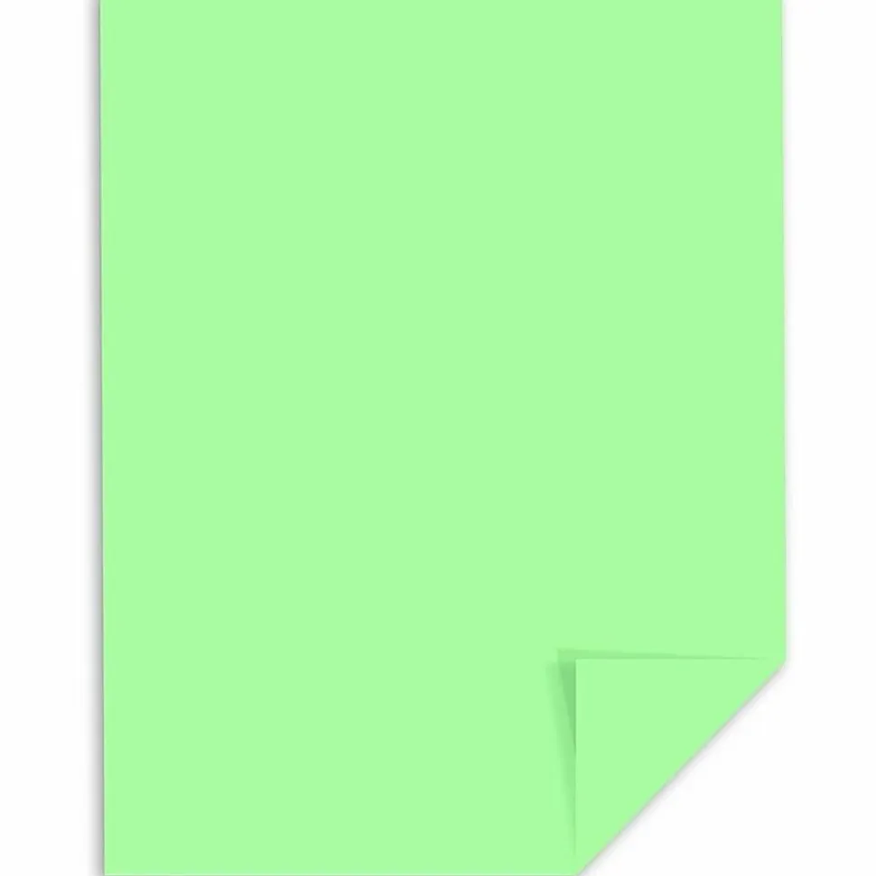 Neenah Exact® Index Card Stock, 8 1/2" x 11", 110 Lb., Green, Pack Of 250 Sheets