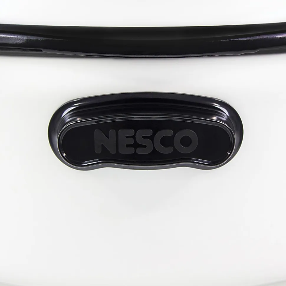NESCO® 18-Qt 1,450-Watt Portable Slow Cooker With Porcelain Cookwell, White