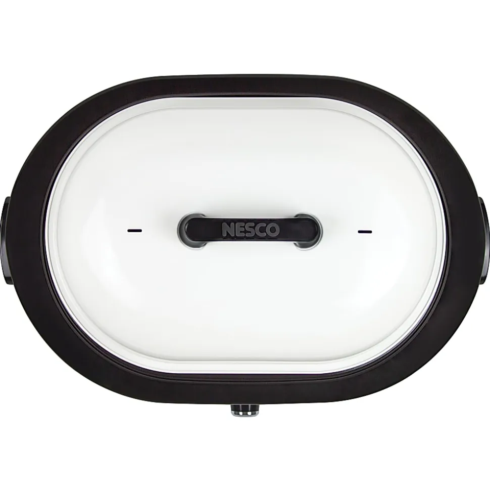 NESCO® 18-Qt 1,450-Watt Portable Slow Cooker With Porcelain Cookwell, White
