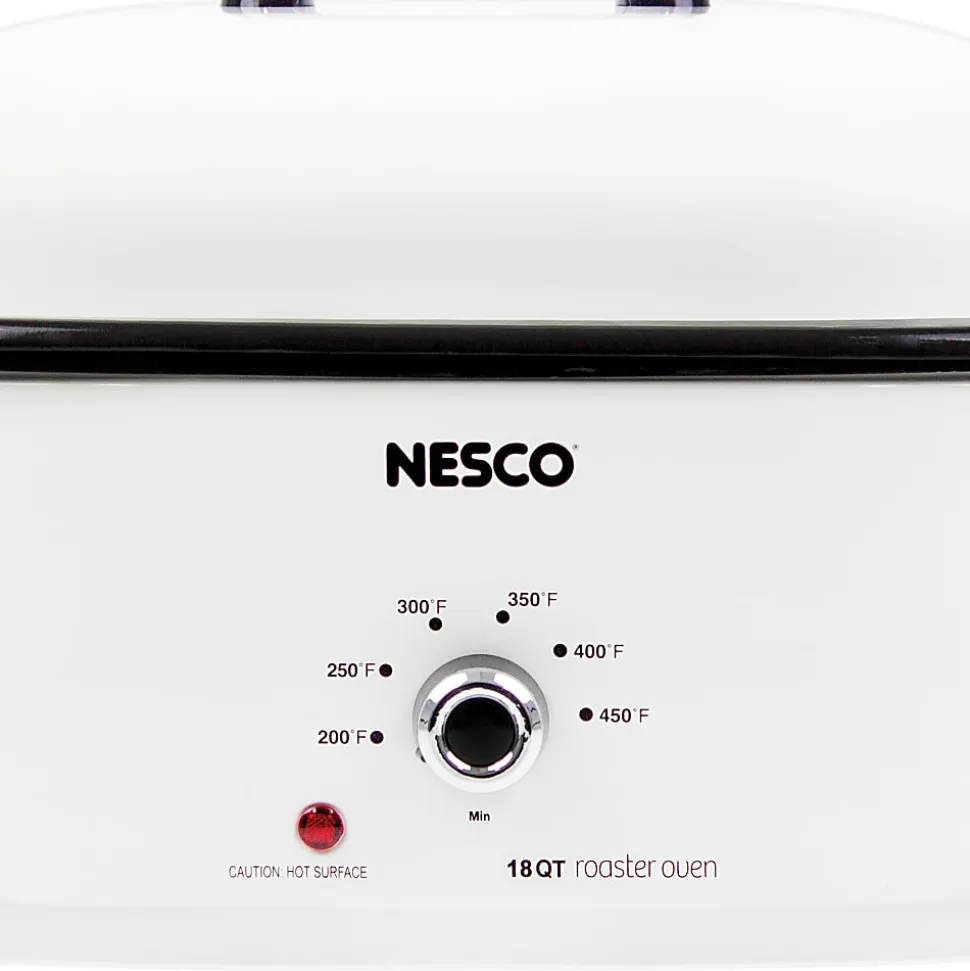 NESCO® 18-Qt 1,450-Watt Portable Slow Cooker With Porcelain Cookwell, White