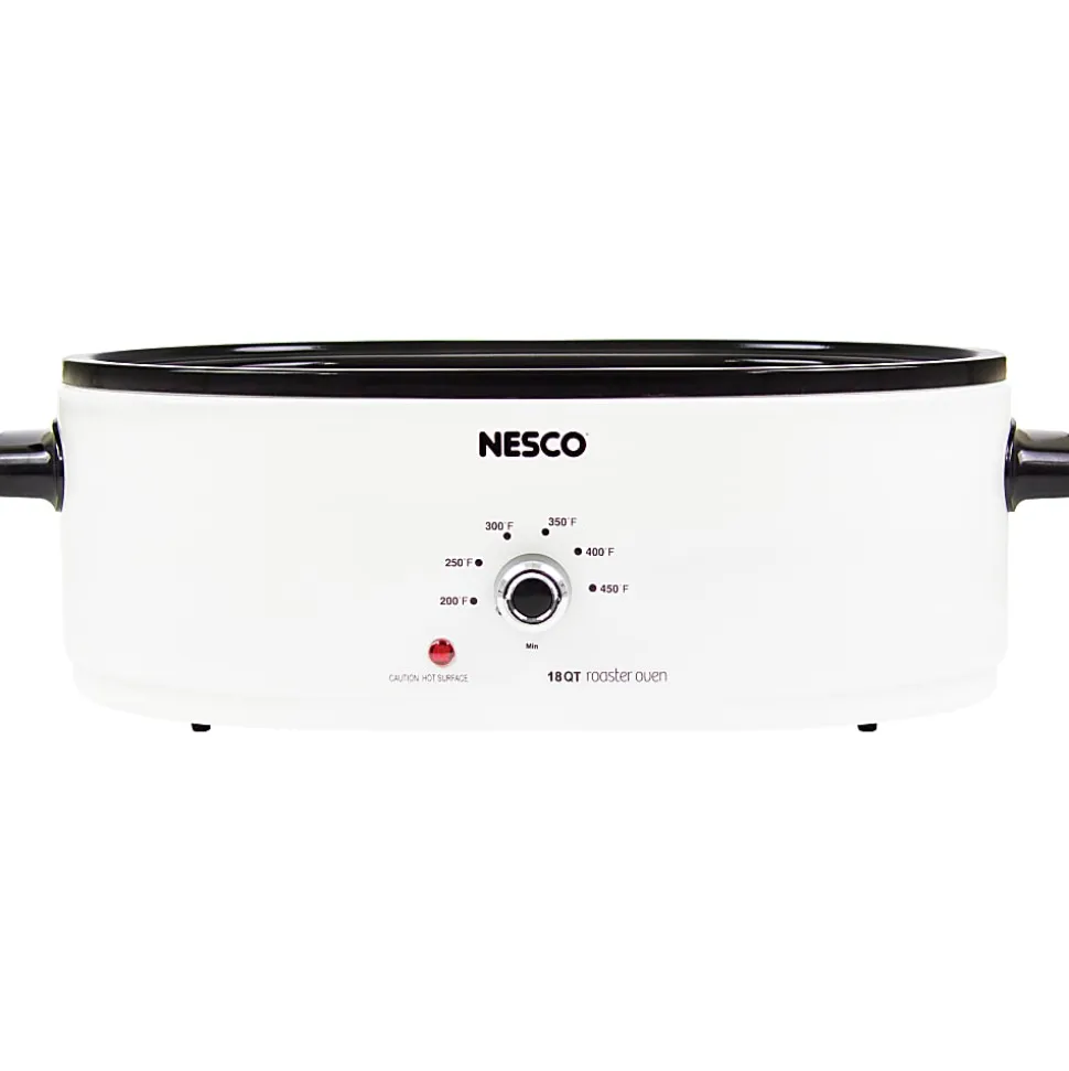 NESCO® 18-Qt 1,450-Watt Portable Slow Cooker With Porcelain Cookwell, White