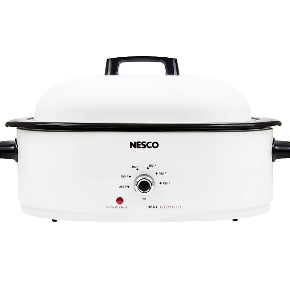 NESCO® 18-Qt 1,450-Watt Portable Slow Cooker With Porcelain Cookwell, White