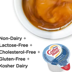 Nestlé® Coffee-mate® Liquid Creamer, French Vanilla Flavor, 0.38 Oz Single Serve, 180/Pack