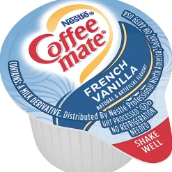 Nestlé® Coffee-mate® Liquid Creamer, French Vanilla Flavor, 0.38 Oz Single Serve, 180/Pack