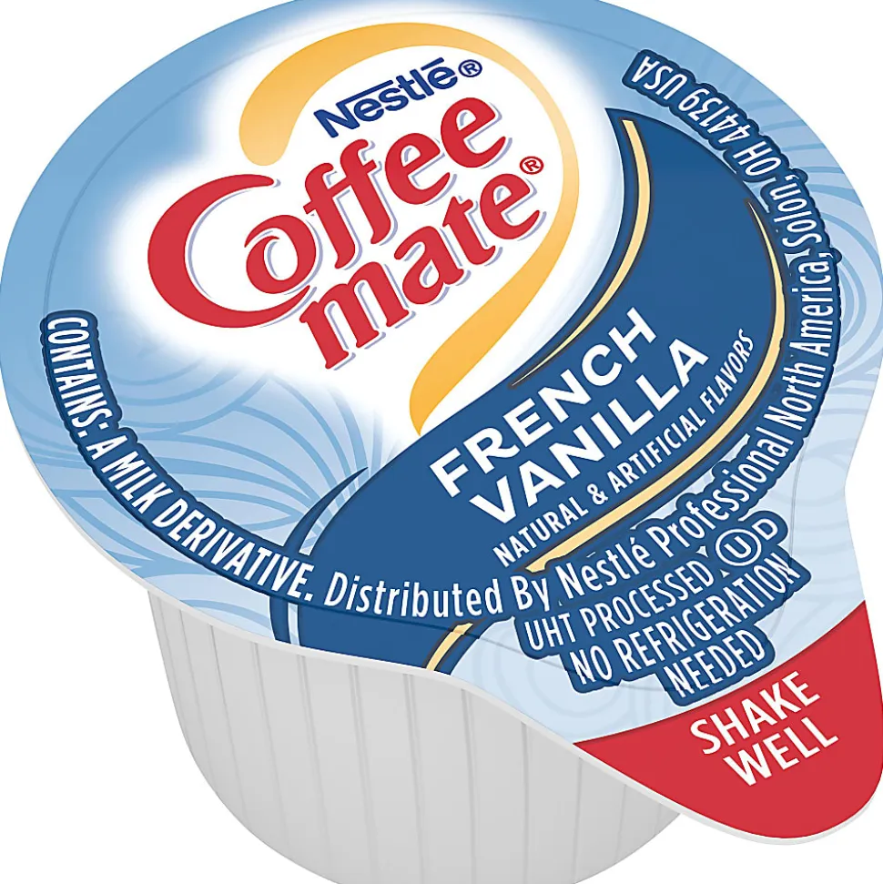 Nestlé® Coffee-mate® Liquid Creamer, French Vanilla Flavor, 0.38 Oz Single Serve, 180/Pack