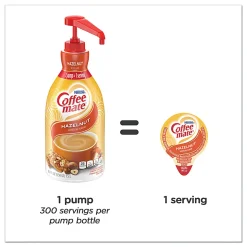 Nestlé® Coffee-mate® Liquid Creamer, Hazelnut Flavor, 50.72 Oz Multiple Serve x 1