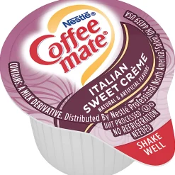 Nestlé® Coffee-mate® Liquid Creamer, Sweet Italian Crème Flavor, 0.37 Oz Single Serve x 200