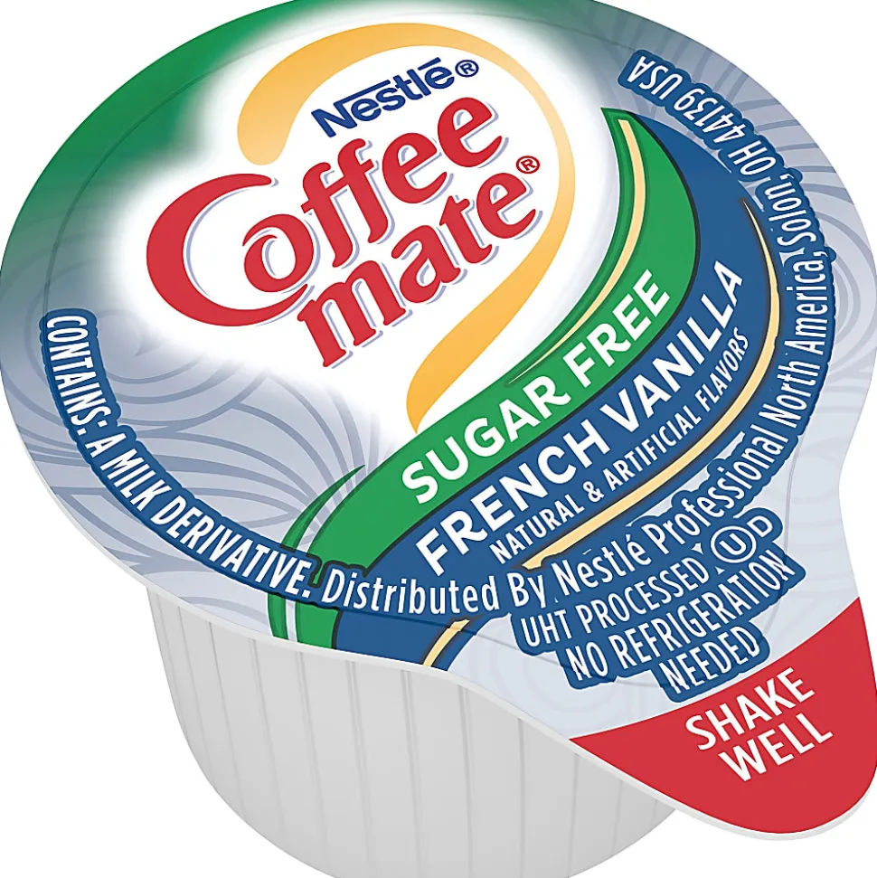 Nestlé® Coffee-mate® Liquid Creamer, Sugar-Free French Vanilla Flavor, 0.38 Oz Single Serve, 50/Pack