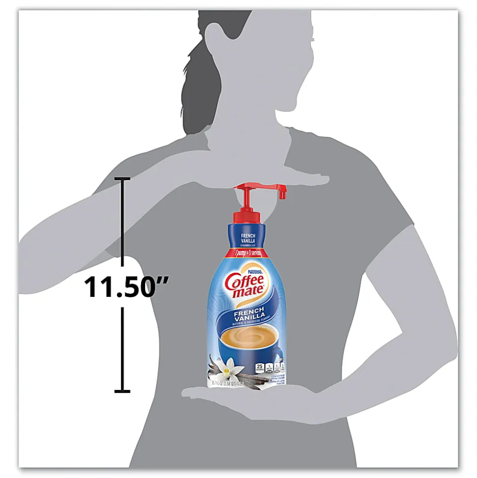 Nestlé® Coffee-mate® Liquid Creamer, French Vanilla Flavor, 50.72 Oz Multiple Serve x 1