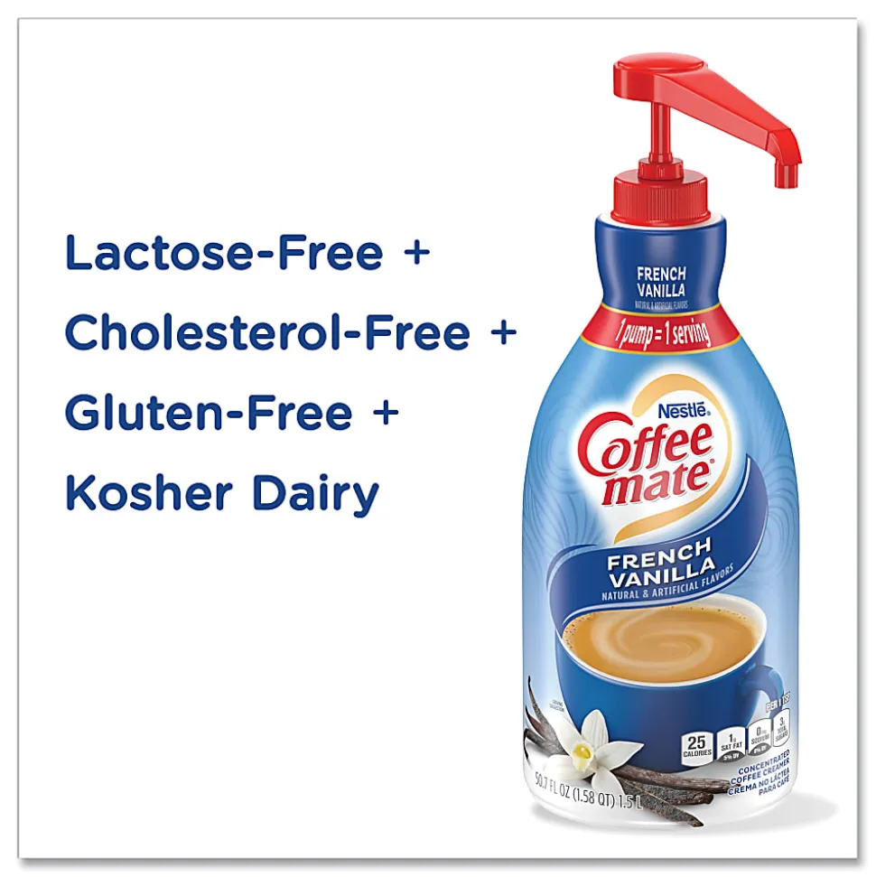 Nestlé® Coffee-mate® Liquid Creamer, French Vanilla Flavor, 50.72 Oz Multiple Serve x 1