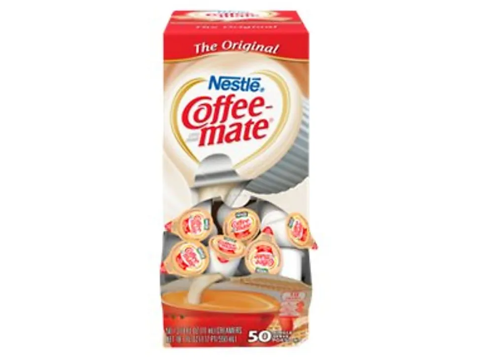 Nestlé® Coffee-mate® Liquid Creamer, Original Flavor, 0.38 Oz Single Serve, 50/Pack