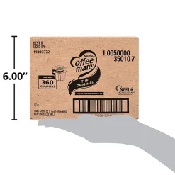 Nestlé® Coffee-mate® Liquid Creamer, Original Flavor, 0.38 Oz Single Serve, 360/Pack