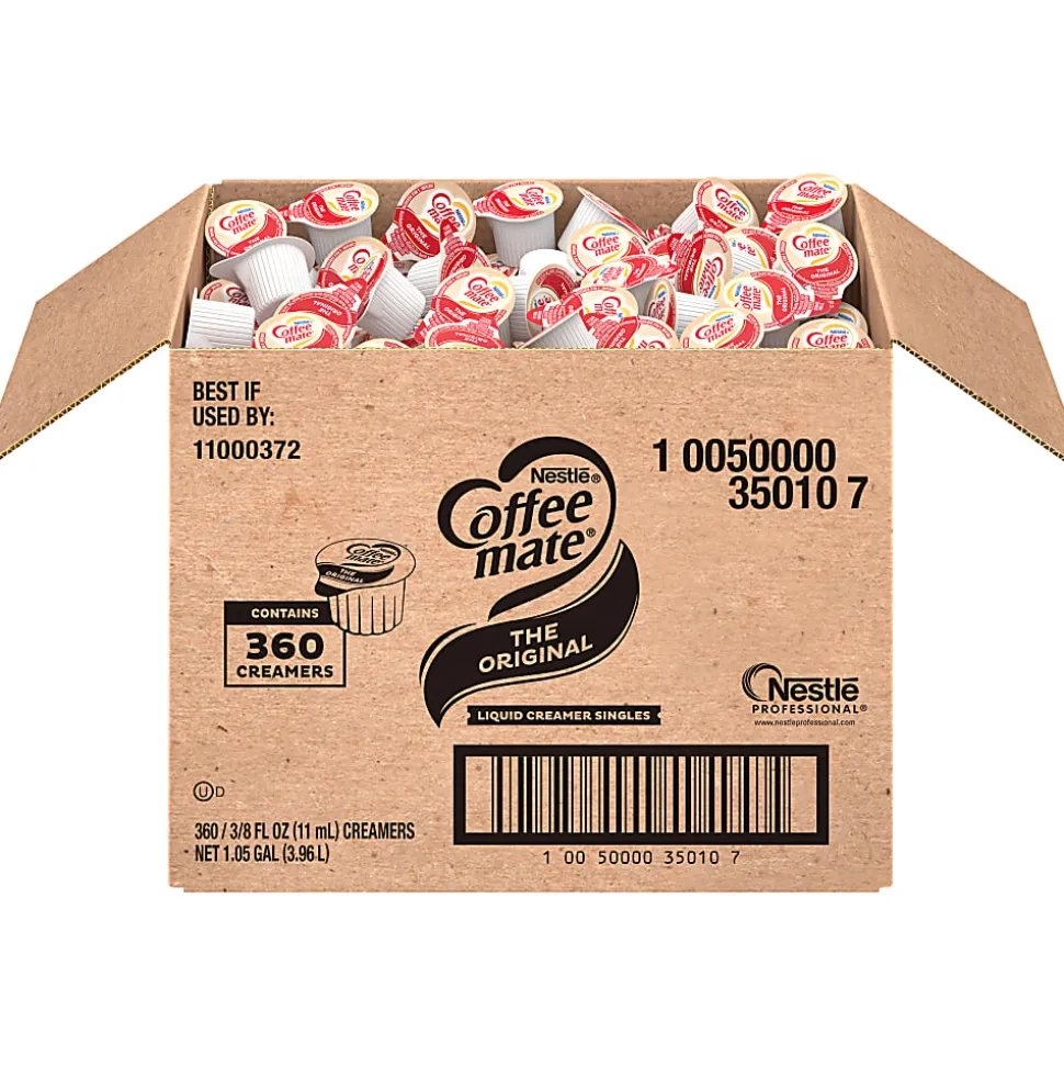 Nestlé® Coffee-mate® Liquid Creamer, Original Flavor, 0.38 Oz Single Serve, 360/Pack