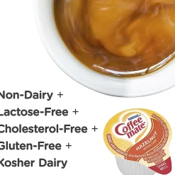 Nestlé® Coffee-mate® Liquid Creamer, Hazelnut Flavor, 0.38 Oz Single Serve, 50/Pack