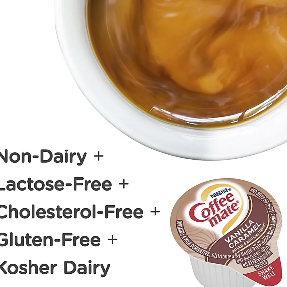 Nestlé® Coffee-mate® Liquid Creamer, Vanilla Caramel Flavor, 0.38 Oz Single Serve, 50/Pack