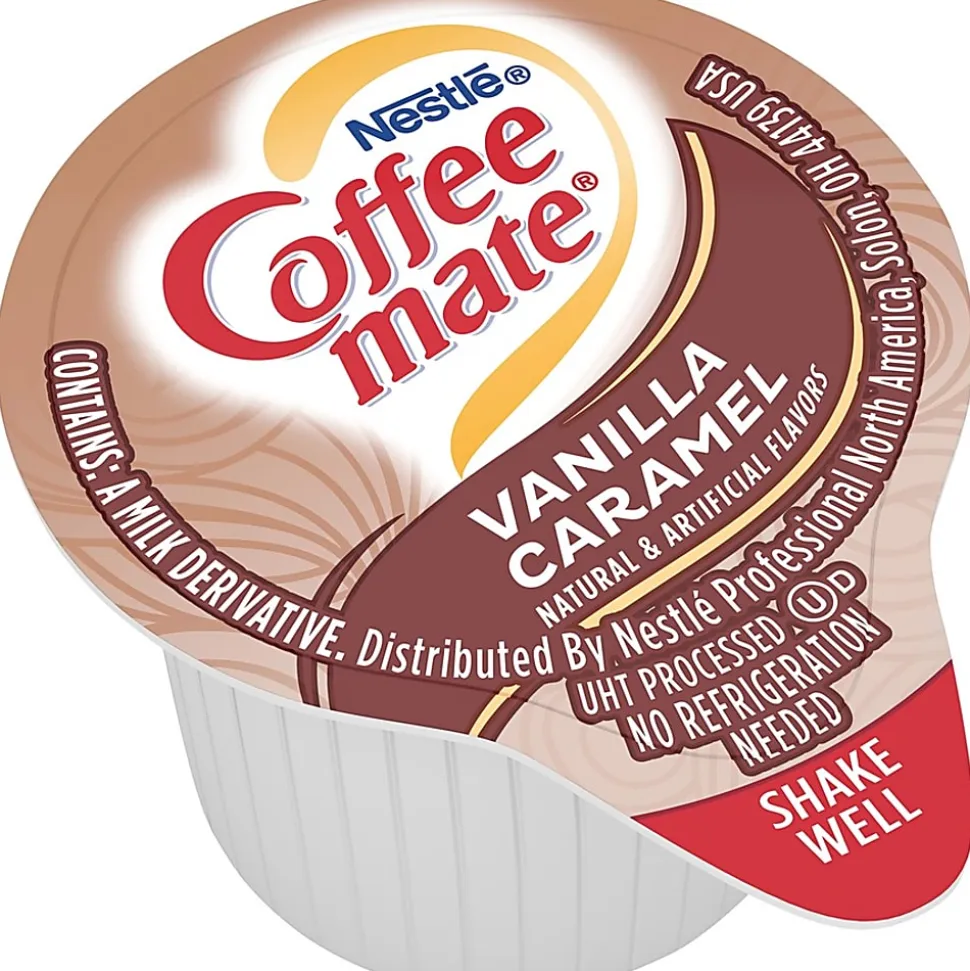 Nestlé® Coffee-mate® Liquid Creamer, Vanilla Caramel Flavor, 0.38 Oz Single Serve, 50/Pack