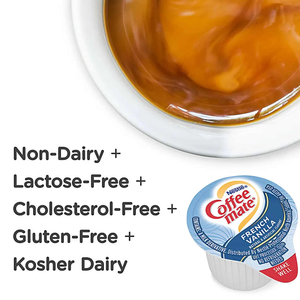 Nestlé® Coffee-mate® Liquid Creamer, French Vanilla Flavor, 0.38 Oz Single Serve, 360/Pack
