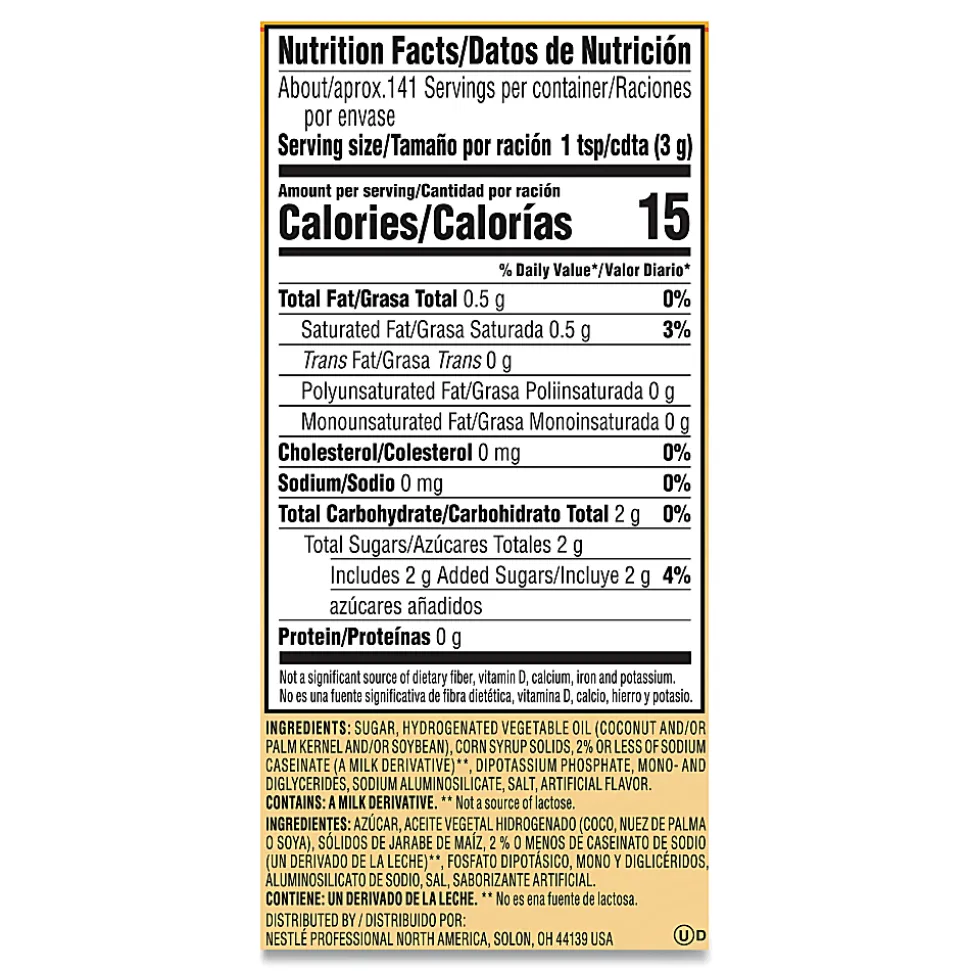Nestlé® Coffee-mate Powdered Creamer Canister, Hazelnut, 15 Oz