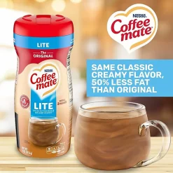 NestleĀ® Coffee-mateĀ® Powdered Creamer Canister, Original Lite, 11 Oz